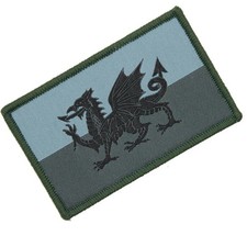 Welsh Dragon 3 Colour MTP Green Hook and Loop Flag