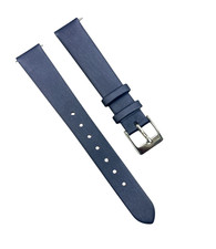 Satin Watch Band w Quick Release pin Blue 12mm, 14mm, 16mm, 18mm, 20mm 
