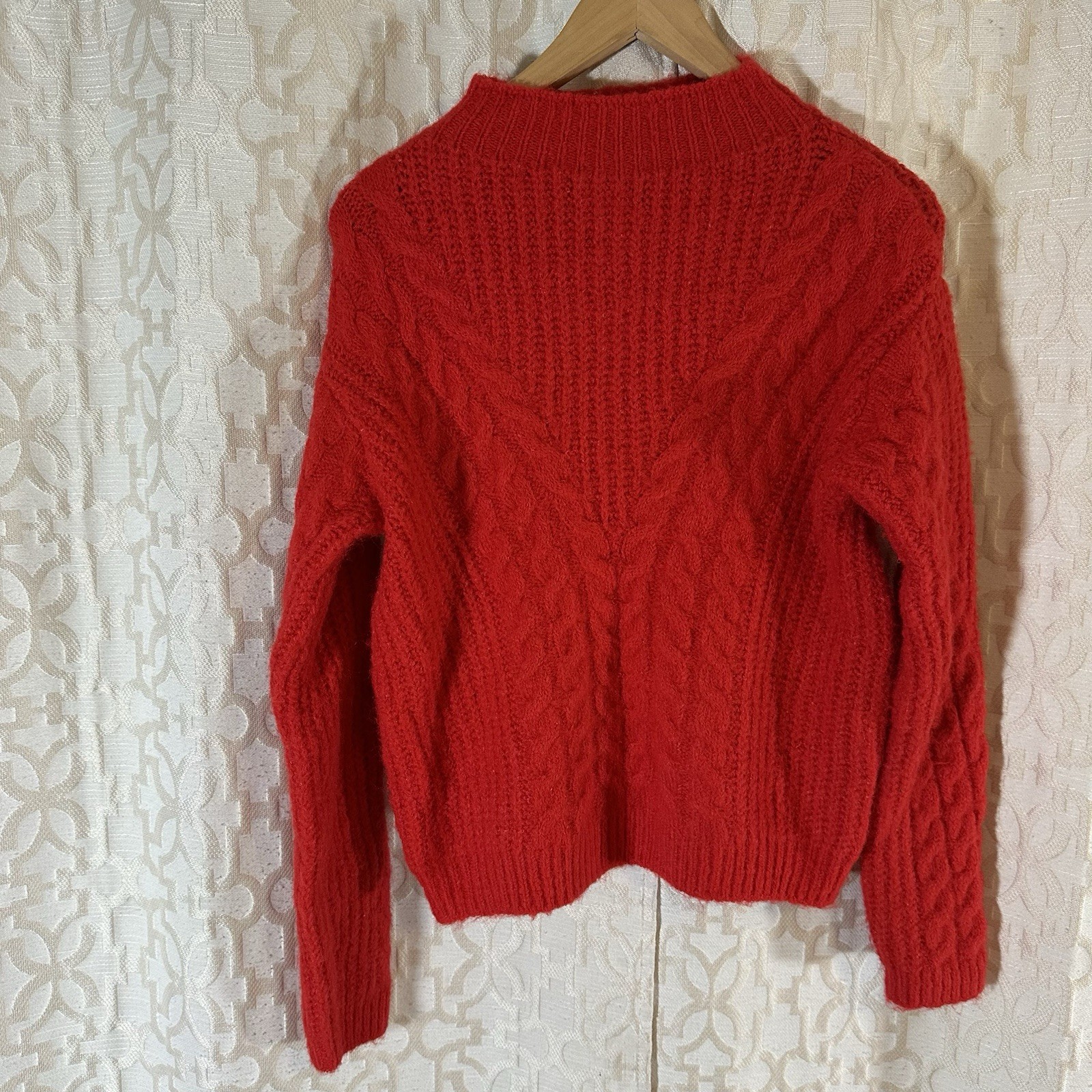 Universal Thread Red Cable Knit Rollneck Red Swea… - image 1