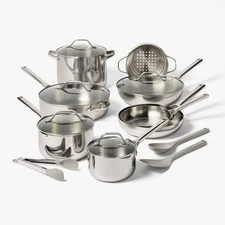 16pc Stainless Steel Cookware Set - Figmint