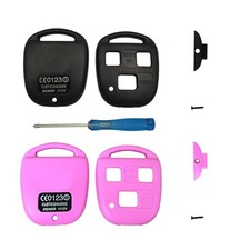 3 Buttons Replacement for Lexus Keyless Entry Remote Key Fob 1 Pink 1 Black