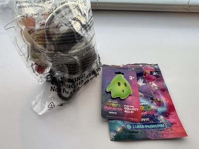 GREEN LUMA Star Pin & BOWSER Cauldron Backpack Clip Super Mario Galaxy Movie