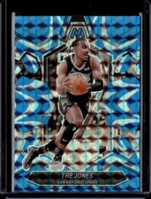 2023-24 Panini Mosaic #172 Tre Jones Reactive Blue