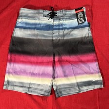 SPEEDO Men  s China Blue Stripe 4 Way Stretch Swim Shorts Size XL Extra Large