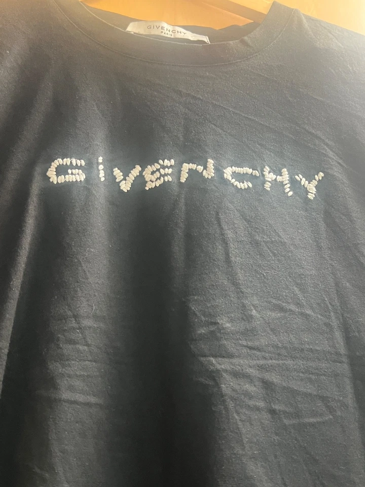 Givenchy logotipo bordado anormal camiseta para hombre - Imagen 2 de 4