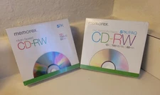 Lot Of 2 Memorex High Speed Blank CD-RW. 5 Packs 12x 700MB/Mo 80 Min. New Sealed