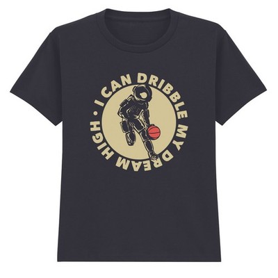 I Can Dribble My Dream High Astronaut Basketball Space Kinder T-Shirt
