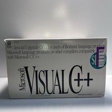 1993 MICROSOFT VISUAL C  PROFESSIONAL EDITION BOOK SET SEALED DISKS