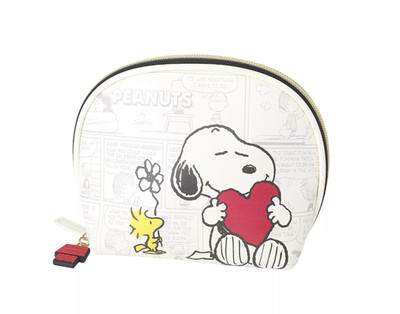 Peanuts Snoopy and Woodstock Comic Print Travel Bag Cosmetic Case