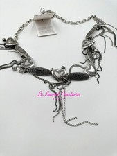 ZARA WOMAN NWT SS25 BELT WITH HEART CHARM CHAINS SILVER SS25 1011/246/808