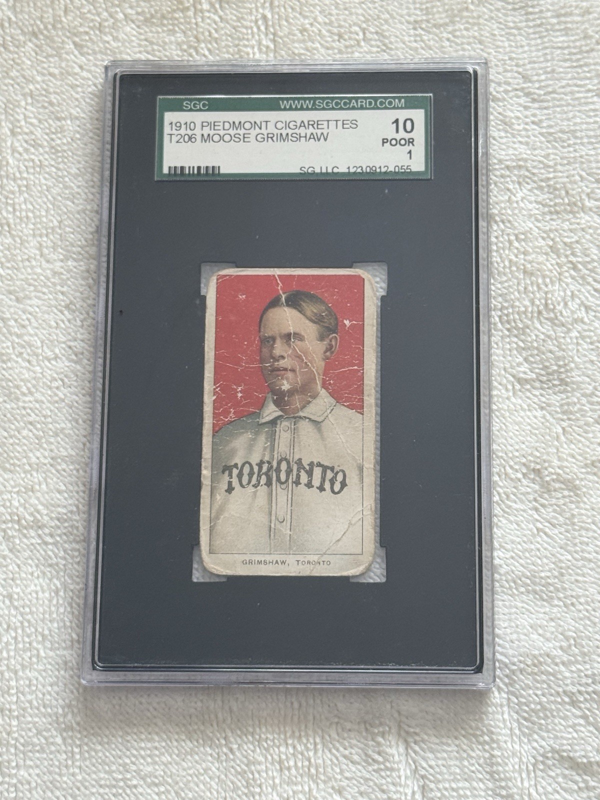 T206 - 1909-11 Piedmont 350 Moose Grimshaw - SGC 1 - Toronto