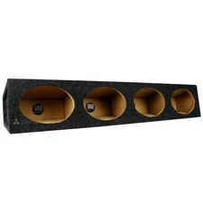 RI Audio Quad 6" X 9" Speaker Wedge Subwoofer Box With 3/4" MDF Construction