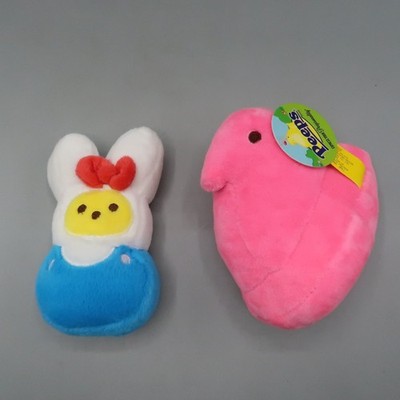 Small Pink Chick Peep & Hello Kitty theme Marshmallow Candy 4'' Plush Easter