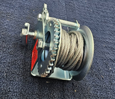 Hand Winch 600lbs Heavy Duty Steel Cable Crank Gear Durable