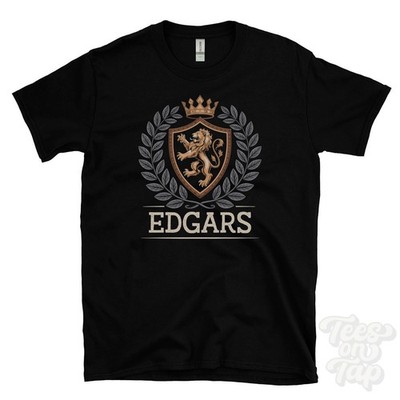 EDGARS FANTASY WAPPEN T-SHIRT Neuheit Parodie Familienname Wappen