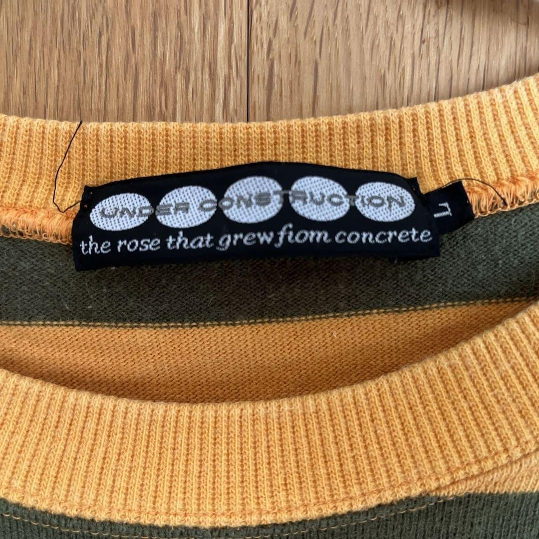 トップス lebel under construction shirts LABEL UNDER CONSTRUCTION Border T-Shirt Thick L | eBay