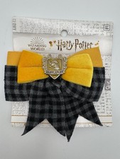 Hufflepuff Clip In Bow Hair Accessory Harry Potter Costume Accessory Yellow