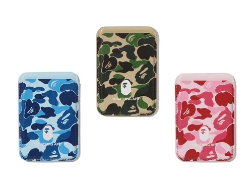 * A BATHNIG APE Men's Goods ABC CAMO MAGNET CARD CASE 1M20182007