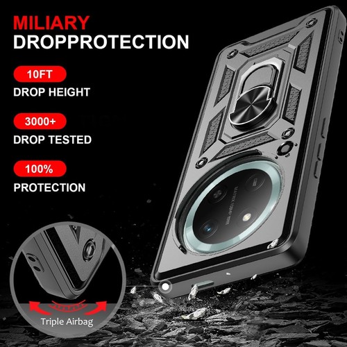 Case For Honor Magic7 6 Lite 5G Shockproof Ring ARMOUR Stand Phone Camera Cover - Picture 8 of 19