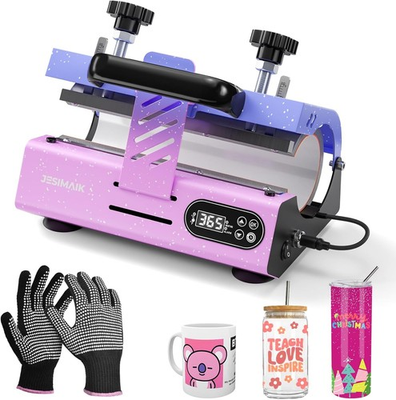 #ad Tumbler Heat Press Machine w Pressure Rulers for 20 30oz Sublimation *5879D2B $101.24