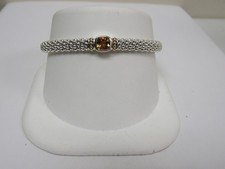 Designer LAGOS Sterling Silver 18k Rittenhouse Citrine Bracelet