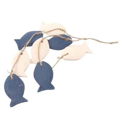 Mediterraner Stil Holzfische Hängende Boot Schiff Strand Wand Ornament - Bild 1 von 4