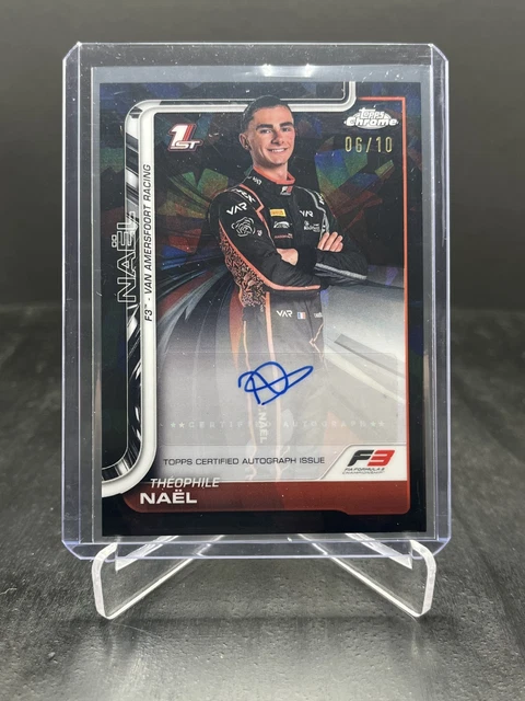 2025 Topps Chrome Sapphire F1 Theophile Nael 1st Autograph Black 06/10 #CAC-NAE
