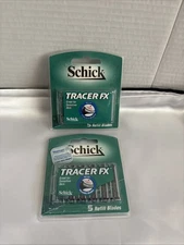 2x Schick Tracer FX Refill Blades (5 Pieces) NEW IN PACKAGE!!