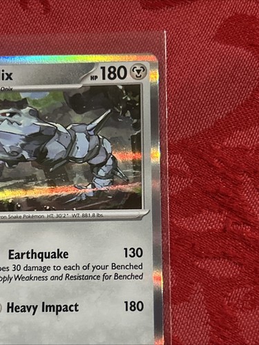 Pokemon - Steelix - 125/182 - Holo Rare SV04: Paradox Rift (PAR) M/NM - Picture 2 of 7