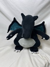 Pokemon Shiny Charizard Plush 12 Black Dragon Posable Stuffed Toy