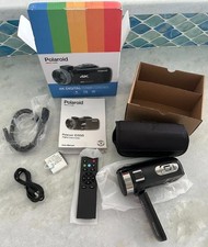 Polaroid 4K 18X Zoom Touch Screen Wi-Fi Camcorder Black Complete New In Box 129