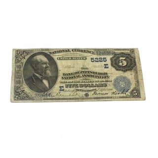 1882 Series $5 Bank of Pittsburgh National Association Note US Currency #C931 5