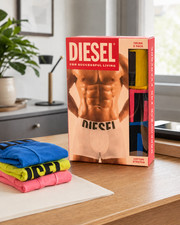 Diesel Mens Boxer Shorts Set, 3 Pairs, Size L
