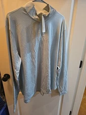 All In Motion Top Tunic Womens XXL 1/4 Zip Pullover Thumbholes Lightweight GREEN