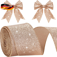 Geschenkband Mit Draht 10M GläNzend Dekorativ Weihnachts- & Hochzeitsband