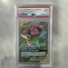 2019 POKEMON SUN & MOON COSMIC ECLIPSE #210 VENUSAUR & SNIVY GX FA PSA 9