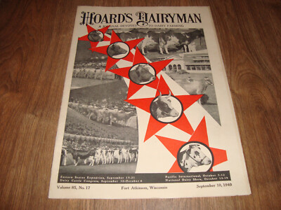 Vintage Hoard's Dairyman Magazine September 10, 1940