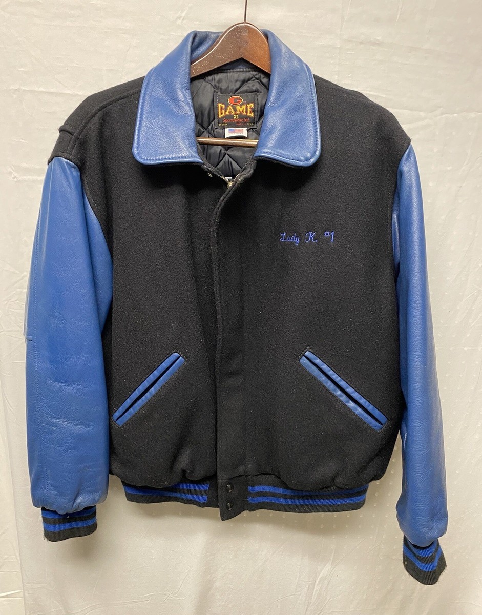 Game Sportswear Blue Wool Varsity Jacket Transit Alumni Association NY