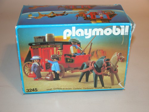 PLAYMOBIL Western Vintage - Diligence Cocher Voyageurs Set 3245-B De 1988