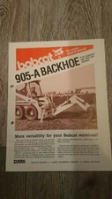 BOBCAT 905-A 905A Back Hoe Backhoe UK English Brochure Flyer Leaflet 1979