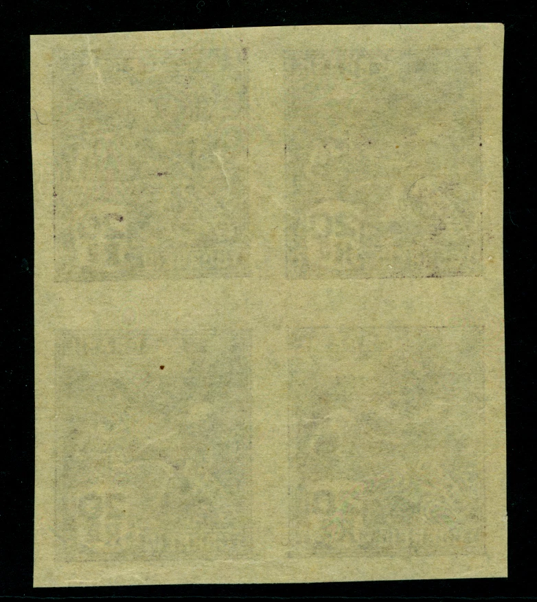 BRASIL 1929 AVIACIÓN 20r violeta Sc# 238 BLOQUE PERFORADO de 4 - sin marca de agua Foto 2 de 2