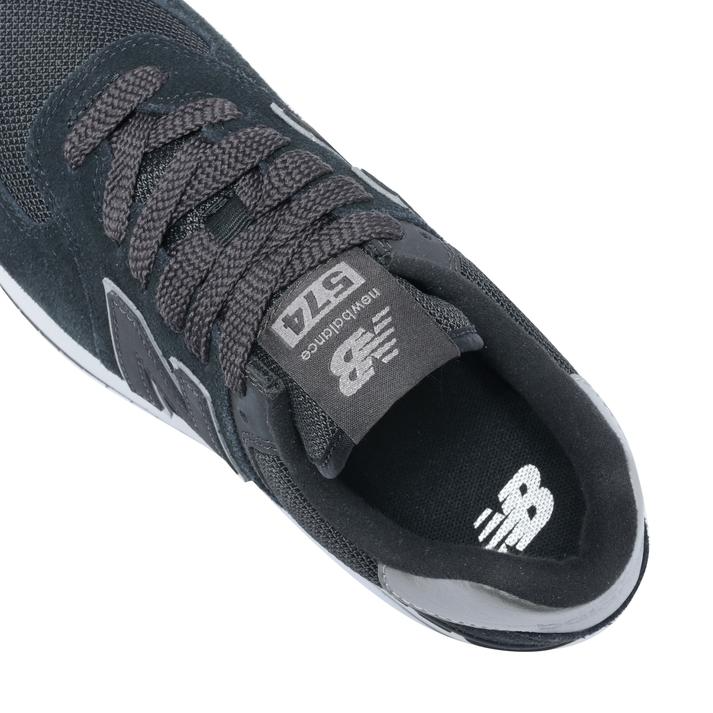 New Balance WMNS 574+ Black Black Cement width B WL574ZNJ