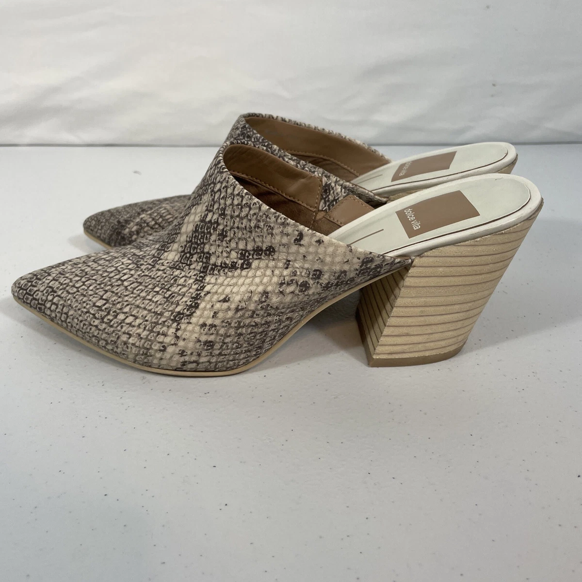 Dolce vita snakeskin best sale mules