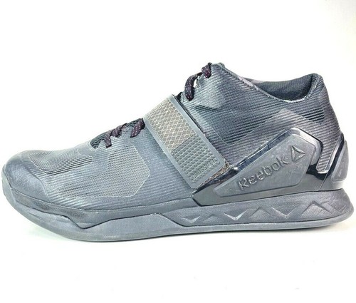 Reebok Mens Crossfit Shoes Gray Lace Up 