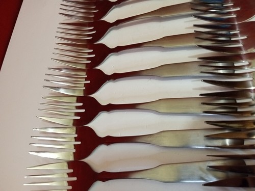 Vtg Vollrath Stainless Steel Flatware Salad Fork Lot Of 28 Japan - Picture 12 of 13