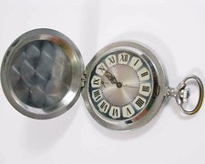 RARE VINTAGE SOVIET RUSSIAN MOLNIJA POCKET WATCH 18 JEWELS USSR G47 