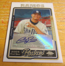 Cesar Ramos Autographed 2005 Topps Chrome Update #236 ROOKIE Card MLB Padres