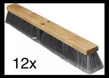 12x SPARTA 4501423 Flo-Pac Flagged Fine Floor Sweep, 24 Inch (Pack of 12), Gray