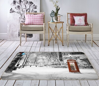 3D Telephone Booth ZHUA2716 Game Non Slip Rug Mat Photo Carpet Vera 2023