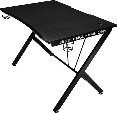 Trust Gaming Tisch - GXT 711 Dominus Ergonomischer Gaming Schreibtisch mit Kabel